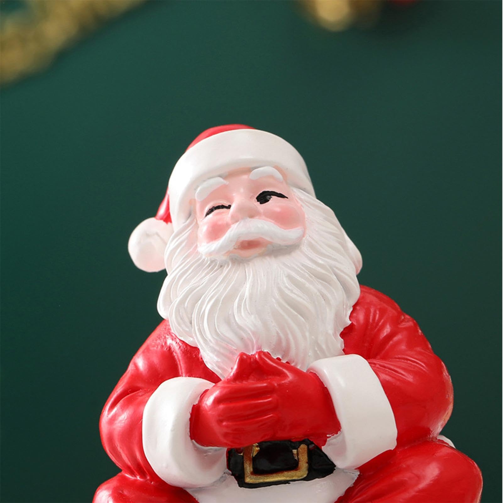 Amazon.co.jp: クリスマス サンタ クロースの置物、クリスマス 樹脂